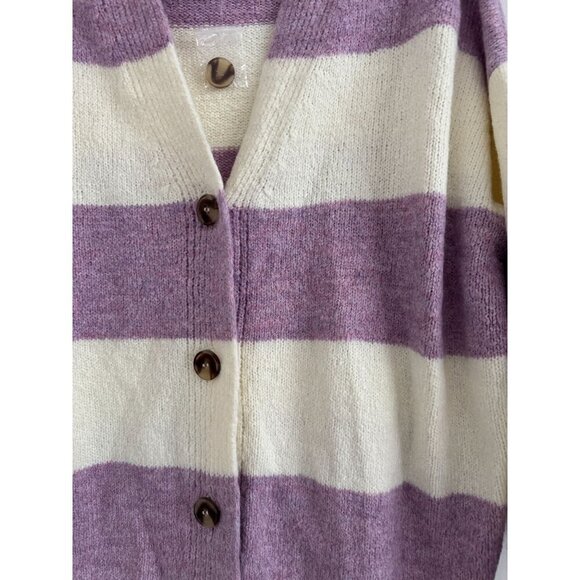 Wynter Women Button Up Long Sleeve Cardigan Sweater Size L - Picture 6 of 8